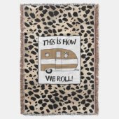 "Dit is hoe we rollen" Deken (Voorkant Verticaal)