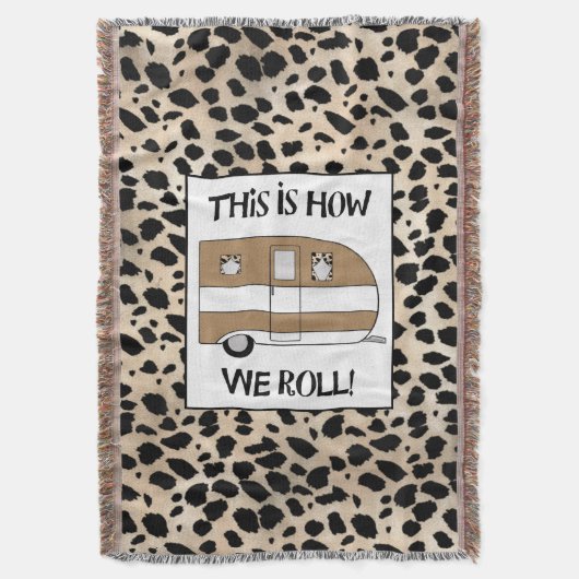 "Dit is hoe we rollen" Deken (Voorkant Verticaal)