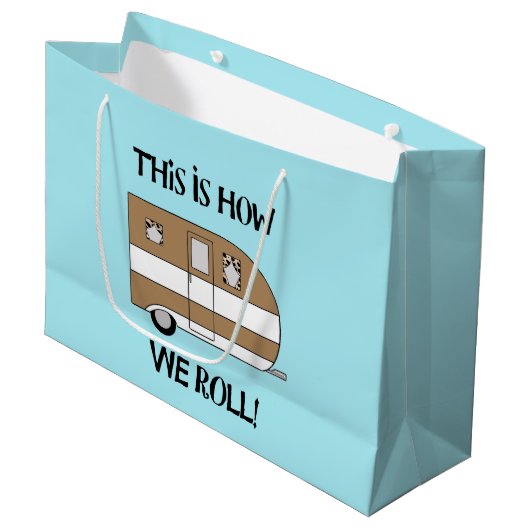"Dit is hoe we rollen" Groot Cadeauzakje (Voorkant Gekanteld)