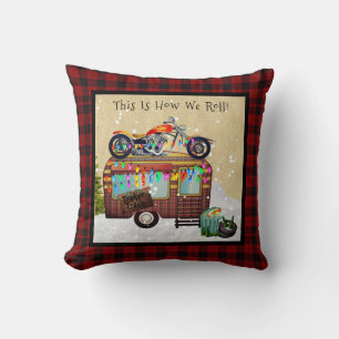 DIT IS HOE WE ROLLEN Trailer Trash Camper Custom Kussen