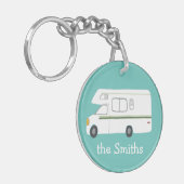 DIT IS HOE WE RV Motorhome Camping CUSTOM ROLLEN Sleutelhanger (Voorkant Links)