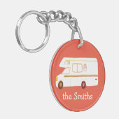 DIT IS HOE WE RV Motorhome Camping CUSTOM ROLLEN Sleutelhanger (Voorkant Links)