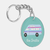 DIT IS HOE WE RV Vanlife Camping CUSTOM ROLLEN Sleutelhanger (Voorkant Links)