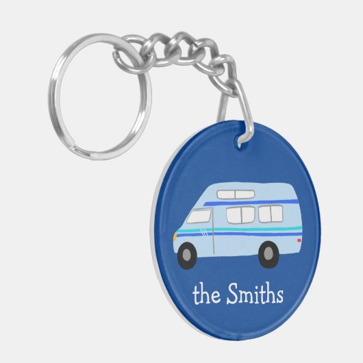 DIT IS HOE WE RV Vanlife Camping CUSTOM ROLLEN Sleutelhanger (Voorkant Links)