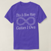 Dit is hoeveel gitaren ik bezit Infinity Musician  T-shirt (Design voorkant)