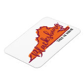 Dit is Home Blacksburg Virginia Hokie magnet Magneet (Linkerzijde)