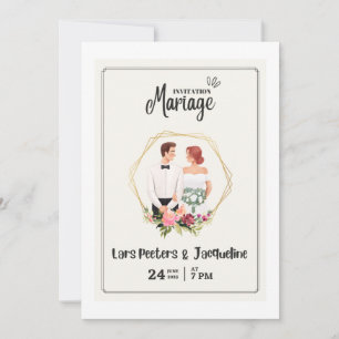 Dit is huwelijksuitnodiging kaart