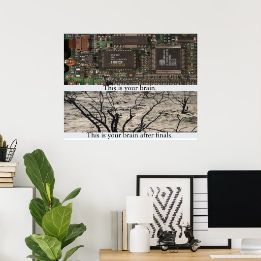 Dit is je brein. poster (Thuiskantoor)