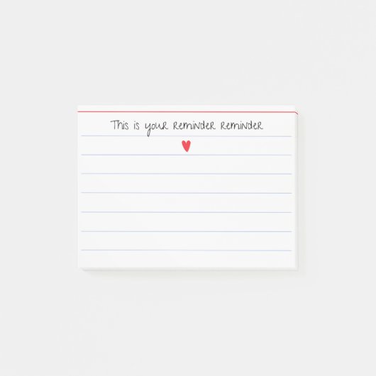 "Dit Is Je Herinnering Herinnering" | Grappig Cade Post-it® Notes (Voorkant)