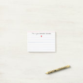 "Dit Is Je Herinnering Herinnering" | Grappig Cade Post-it® Notes (Op bureau)