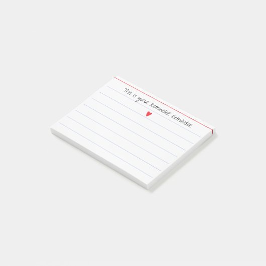 "Dit Is Je Herinnering Herinnering" | Grappig Cade Post-it® Notes (Schuin)