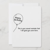 Dit is je jaarlijkse herinnering grappige verjaard kaart (Voorkant)