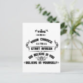 Dit is je kans om FRESH-inspiratie te beginnen Briefkaart (Staand voorkant)