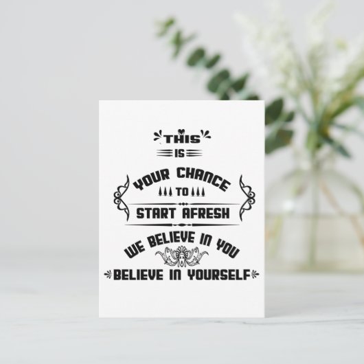 Dit is je kans om FRESH-inspiratie te beginnen Briefkaart (Staand voorkant)