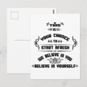 Dit is je kans om FRESH-inspiratie te beginnen Briefkaart (Voorkant / Achterkant)