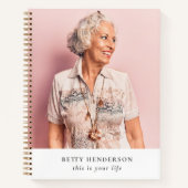 Dit is je leven | Elegant Photo Memory Book Notitieboek (Voorkant)