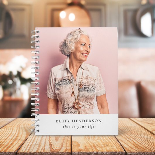 Dit is je leven | Elegant Photo Memory Book Notitieboek