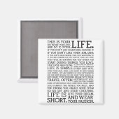 "DIT IS JE LEVEN" koelkastmagneet Magneet (Voorkant / Achterkant)