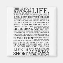 "DIT IS JE LEVEN" koelkastmagneet Magneet