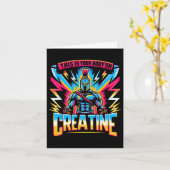 Dit is je lichaam op creatine workout gym kaart (Gele Bloem)