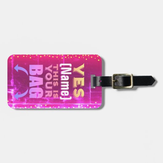 Dit is je tas Label Bagagelabel (Voorkant horizontaal)