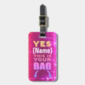 Dit is je tas Label Bagagelabel (Voorkant verticaal)