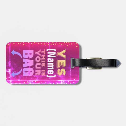 Dit is je tas Label Bagagelabel (Achterkant horizontaal)