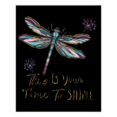Dit is je tijdschriftscript Dragonfly Dandelion Perfect Poster (Voorkant)