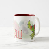 "Dit is je Wakeup Call!" Tweekleurige Koffiemok (Voorkant rechts)