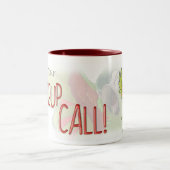 "Dit is je Wakeup Call!" Tweekleurige Koffiemok (Center)