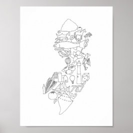 Dit is Jersey hand getekend Poster