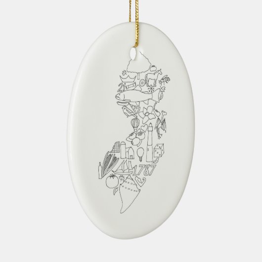 Dit is Jersey Keramisch Ornament (Rechts)