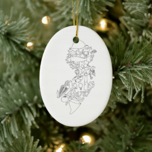 Dit is Jersey Keramisch Ornament