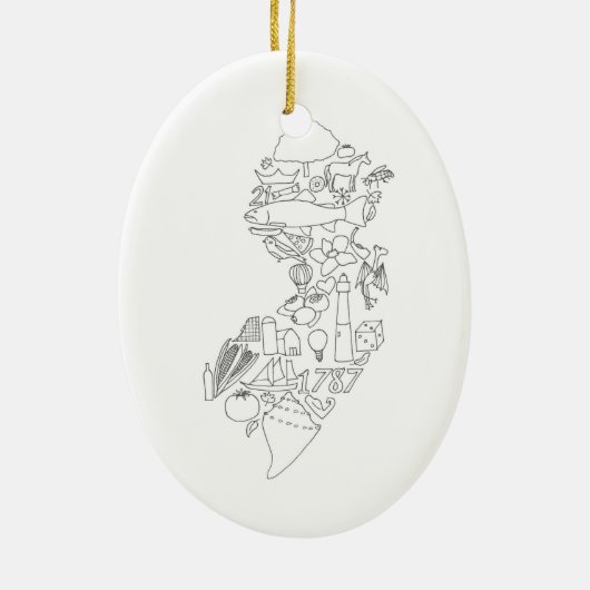 Dit is Jersey Keramisch Ornament (Achterkant)