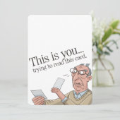 Dit is jou die probeert deze kaart te lezen grappi (Staand voorkant)