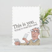 Dit Is Jou Die Probeert Deze Kaart Te Lezen Grappi (Staand voorkant)