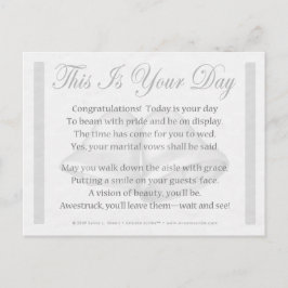Dit is jouw dag (bruid) briefkaart