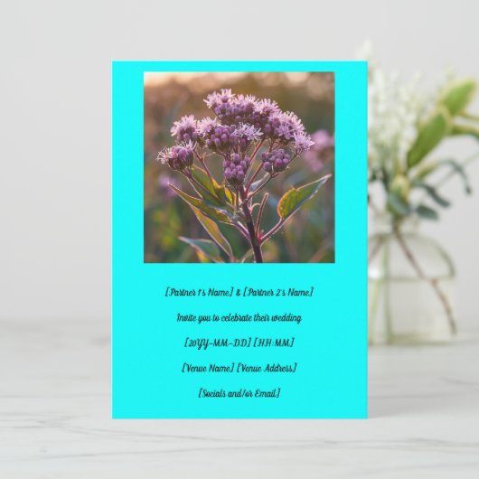 Dit is jouw unieke Joe-Pye wiet Kaart (Staand voorkant)