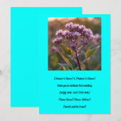 Dit is jouw unieke Joe-Pye wiet Kaart (Voorkant / Achterkant)