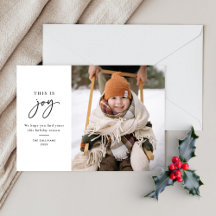 Dit is Joy Black White Minimalist Foto