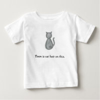 Dit is kattenhaar op dit T-shirt - Origineel kunst