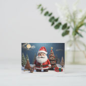 Dit is Kerstmis Santa Design en Kerstmis kunst Visitekaartje (Staand voorkant)