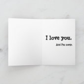 Dit is klote. Ik hou van je. En het spijt me. Kaart (Binnen)