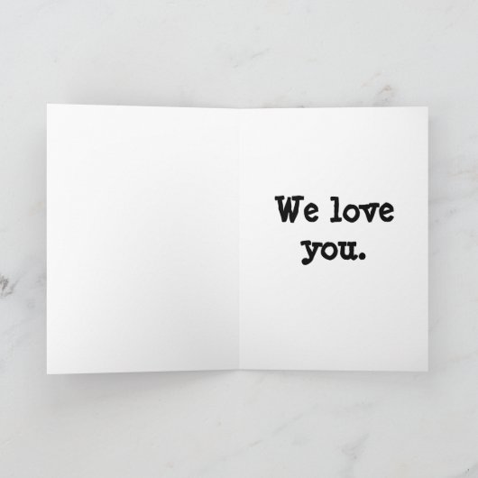 Dit is klote. We houden van je. Kaart (Binnen)