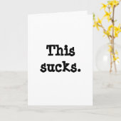 Dit is klote. We houden van je. Kaart (Gele Bloem)