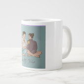 Dit is koffie mok licht cyaan kleur voor een gesch (Voorkant rechts)