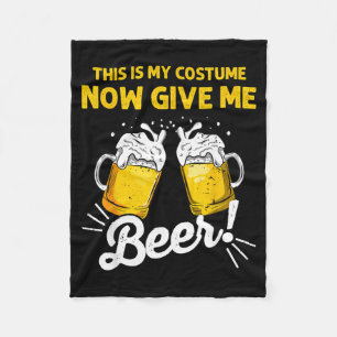 Dit Is Kostuum Geef Bier Grappig Halloween Geschen Fleece Deken