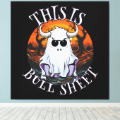 Dit is kul - grappige boe sheet canvas afdruk (Insitu (Houten vloer))