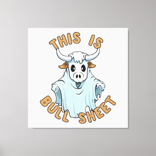 Dit is kul - grappige boe sheet canvas afdruk (Voorkant)