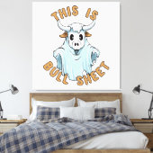 Dit is kul - grappige boe sheet canvas afdruk (Insitu (Slaapkamer))